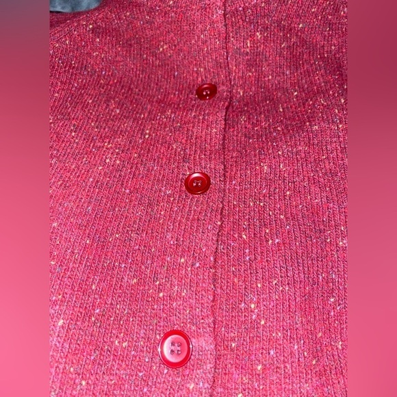 Vintage‎ Aran Woollen Mills Cardigan Women M Grannycore Lamb Wool Button Up - Picture 5 of 6